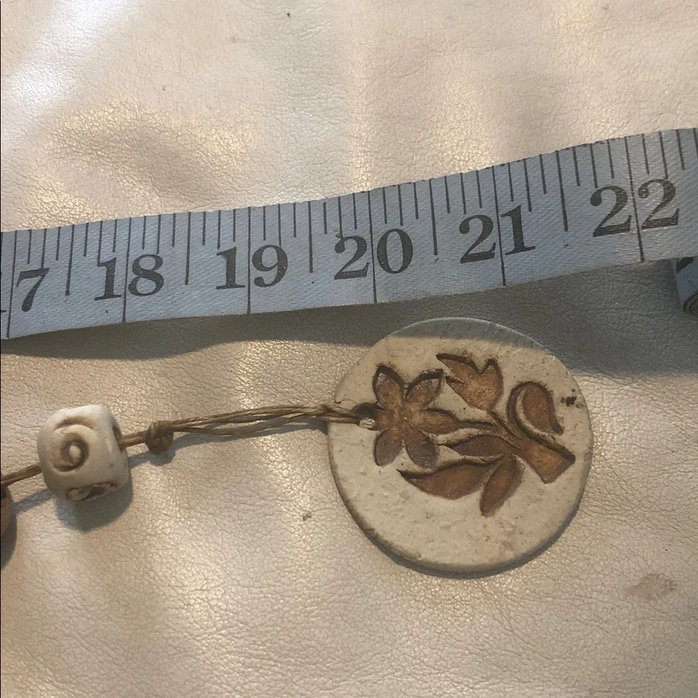 HANDMADE VINTAGE STONEWARE WIND CHIME